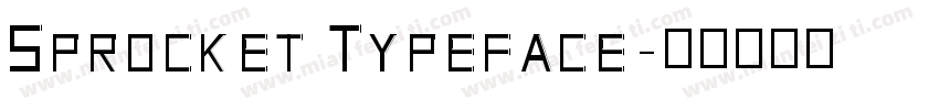 Sprocket Typeface字体转换